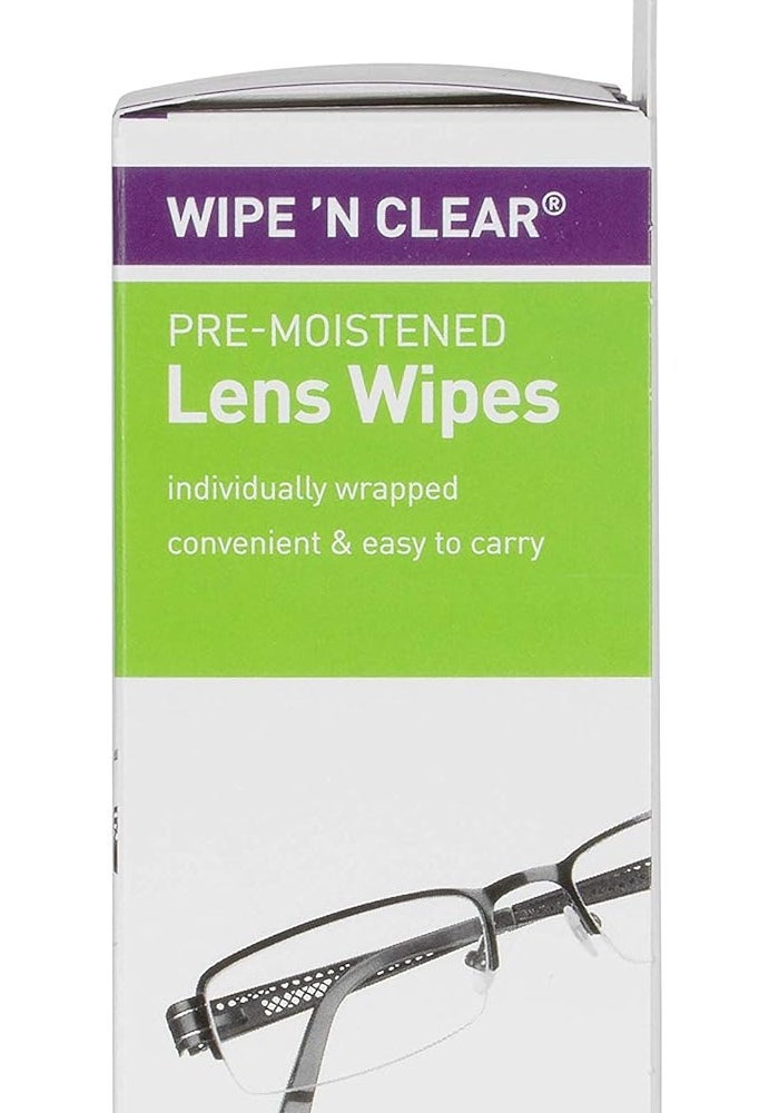 Flents Wipe 'N Clear Pre-Moistened Lens Wipes - 20 Count - Image 2